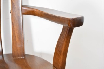 中古　美品　カリモク家具(karimoku)　コロニアルシリーズ　CC1834NK　回転式アームチェア4脚セット　定価(4脚合計)約26万円　(R-086426)