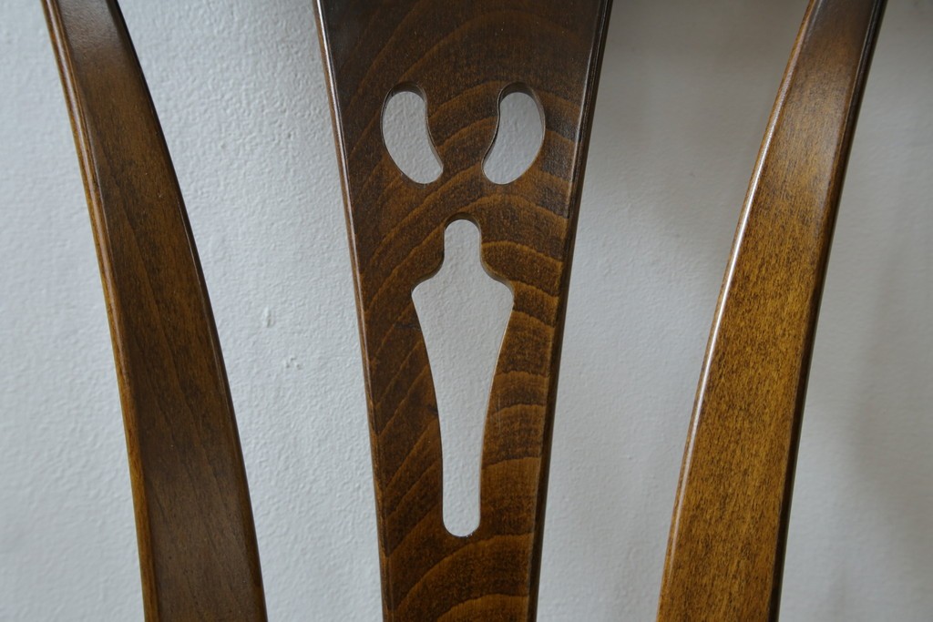 中古　美品　カリモク家具(karimoku)　コロニアルシリーズ　CC1834NK　回転式アームチェア2脚セット　定価(2脚合計)約13万円　(R-086426)