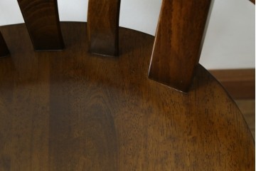 中古　美品　カリモク家具(karimoku)　コロニアルシリーズ　CC1834NK　回転式アームチェア2脚セット　定価(2脚合計)約13万円　(R-086426)