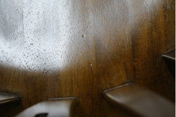 中古　美品　カリモク家具(karimoku)　コロニアルシリーズ　CC1834NK　回転式アームチェア2脚セット　定価(2脚合計)約13万円　(R-086426)