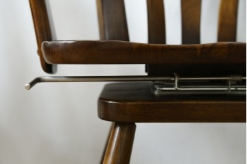 中古　美品　カリモク家具(karimoku)　コロニアルシリーズ　CC1834NK　回転式アームチェア2脚セット　定価(2脚合計)約13万円　(R-086426)