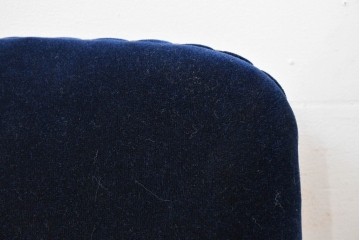 イギリスアンティーク　ゆったりと座れるキャスター付きの回転チェア　(R-086427)