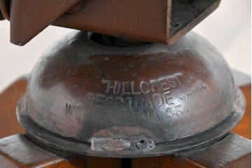 イギリスアンティーク　ゆったりと座れるキャスター付きの回転チェア　(R-086427)