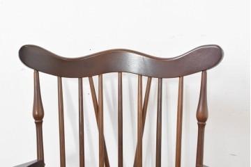 和製ヴィンテージ　希少な廃番品　柏木工(KASHIWA)　美しい曲線が魅力のロッキングチェア　(R-086428)