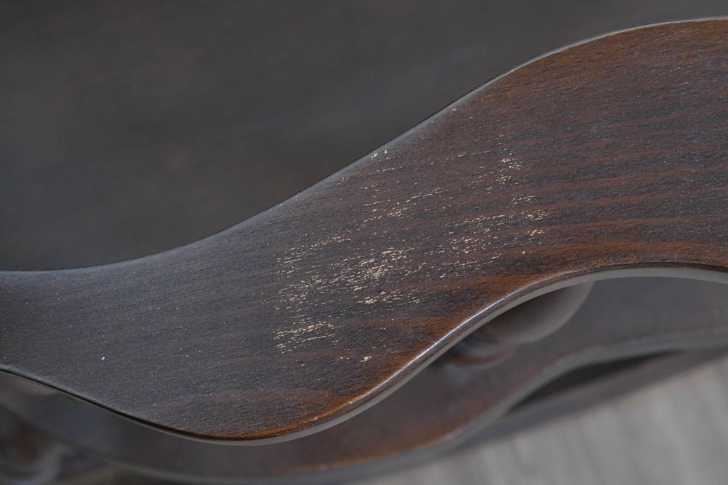 和製ヴィンテージ　希少な廃番品　柏木工(KASHIWA)　美しい曲線が魅力のロッキングチェア　(R-086428)