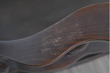 和製ヴィンテージ　希少な廃番品　柏木工(KASHIWA)　美しい曲線が魅力のロッキングチェア　(R-086428)