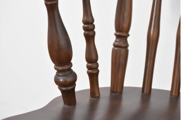 和製ヴィンテージ　希少な廃番品　柏木工(KASHIWA)　美しい曲線が魅力のロッキングチェア　(R-086428)