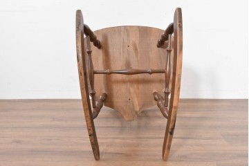 和製ヴィンテージ　希少な廃番品　柏木工(KASHIWA)　美しい曲線が魅力のロッキングチェア　(R-086428)