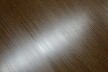 中古　カリモク家具(karimoku)　深みのある木色×ゴールドが上品なガラス扉のオーディオラック　(R-086432)