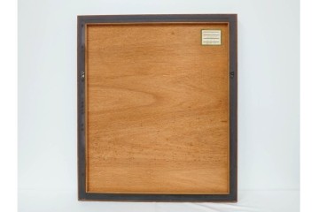 真作　サイン入り　荻須高徳　「街角の家」　142/150　パリの街並みを描いたリトグラフ　外箱付き　(R-086440)