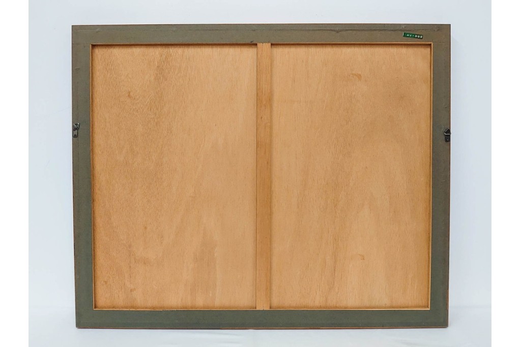 真作　サイン入り　荻須高徳　「街角のタバコ屋」　パリの街角を描いたリトグラフ　外箱付き　(R-086441)