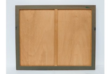 真作　サイン入り　荻須高徳　「街角のタバコ屋」　パリの街角を描いたリトグラフ　外箱付き　(R-086441)