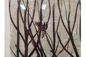 真作　サイン入り　荻須高徳　「クーバン(クーヴァン)」　153/185　修道院を描いたリトグラフ　外箱付き　(R-086442)