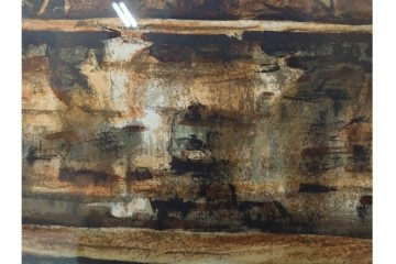 真作　サイン入り　荻須高徳　「クーバン(クーヴァン)」　153/185　修道院を描いたリトグラフ　外箱付き　(R-086442)