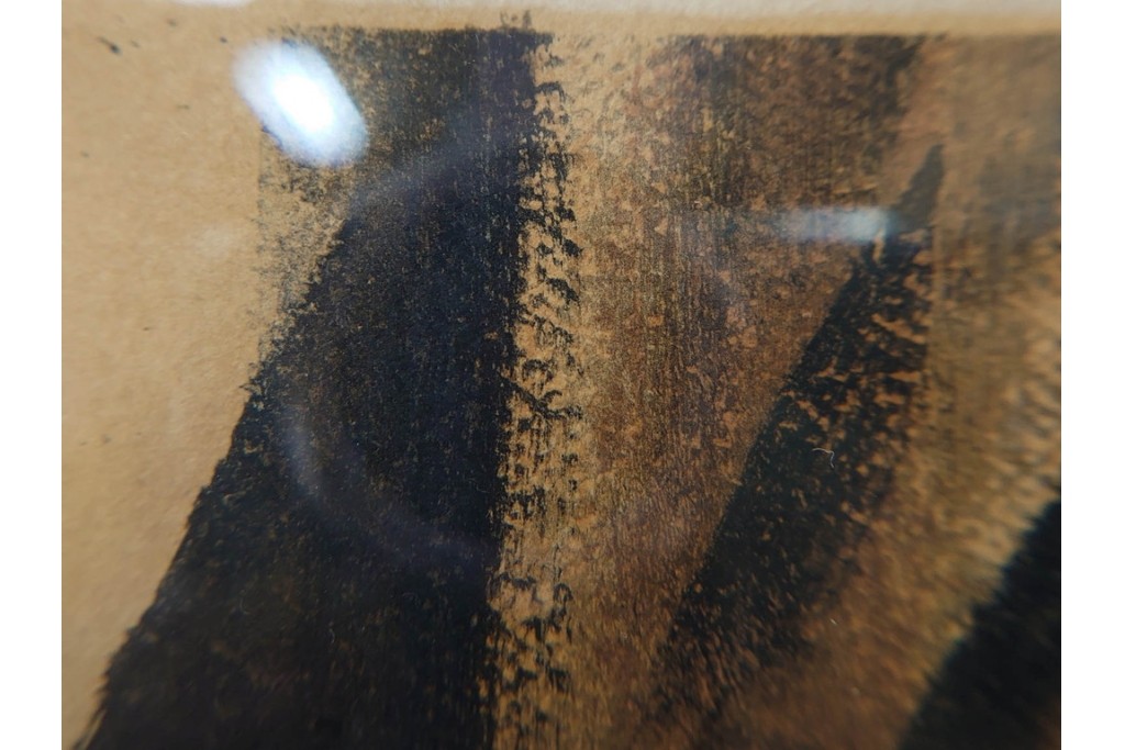 真作　サイン入り　荻須高徳　「パリの街角」?　90/100　街の一角を切り取ったリトグラフ　外箱付き　(R-086443)