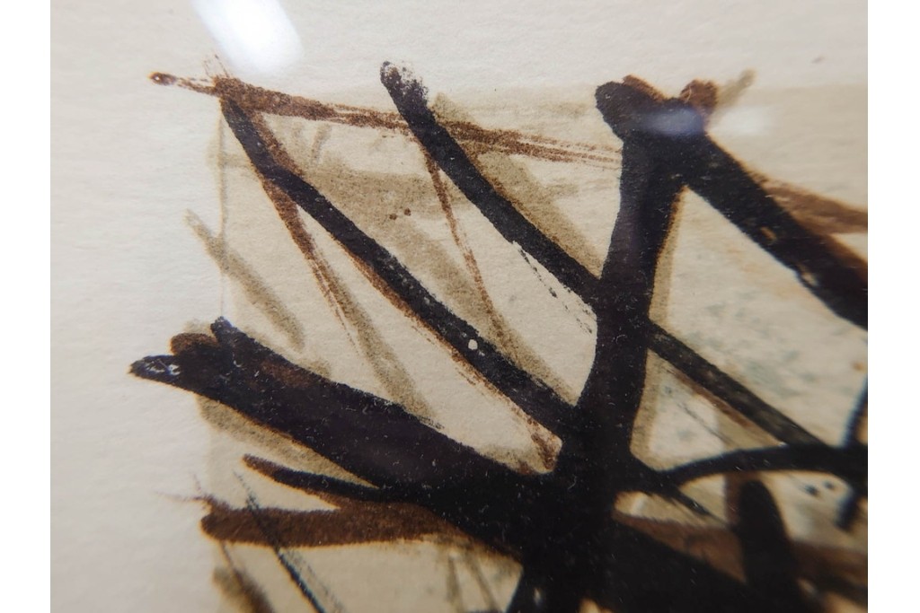 真作　サイン入り　荻須高徳　「雪景色」　EA版　冬の静けさが伝わってくるリトグラフ　外箱付き　(R-086444)