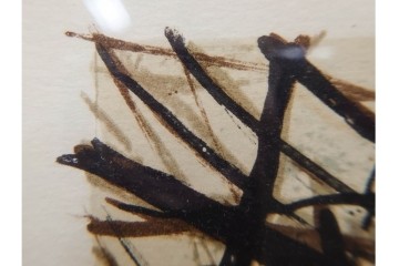 真作　サイン入り　荻須高徳　「雪景色」　EA版　冬の静けさが伝わってくるリトグラフ　外箱付き　(R-086444)