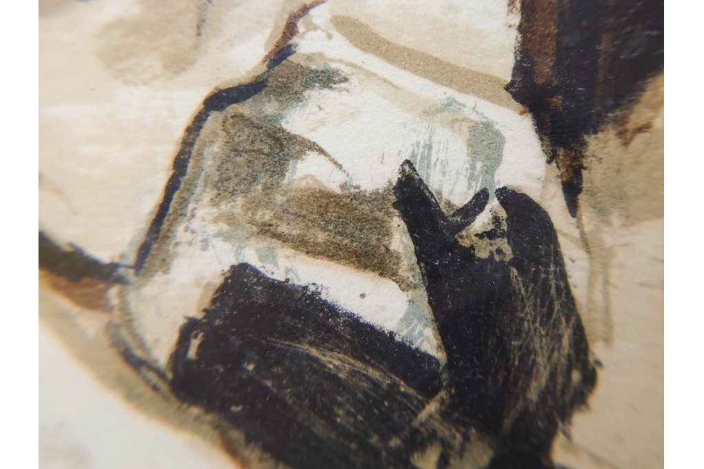 真作　サイン入り　荻須高徳　「雪景色」　EA版　冬の静けさが伝わってくるリトグラフ　外箱付き　(R-086444)