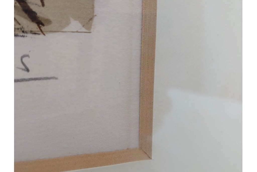 真作　サイン入り　荻須高徳　「雪景色」　EA版　冬の静けさが伝わってくるリトグラフ　外箱付き　(R-086444)