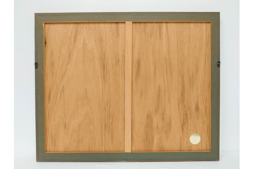 真作　サイン入り　荻須高徳　「雪景色」　EA版　冬の静けさが伝わってくるリトグラフ　外箱付き　(R-086444)