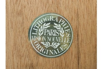 真作　サイン入り　荻須高徳　「雪景色」　EA版　冬の静けさが伝わってくるリトグラフ　外箱付き　(R-086444)