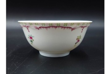 フランス　LIMOGES(リモージュ)　Georges Boyer(ジョルジュ・ボワイエ)　ピンクの花模様が可憐なトリオ5客セット　(R-086445)