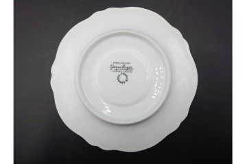 フランス　LIMOGES(リモージュ)　Georges Boyer(ジョルジュ・ボワイエ)　ピンクの花模様が可憐なトリオ5客セット　(R-086445)