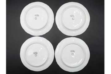 フランス　LIMOGES(リモージュ)　Georges Boyer(ジョルジュ・ボワイエ)　ピンクの花模様が可憐なトリオ5客セット　(R-086445)