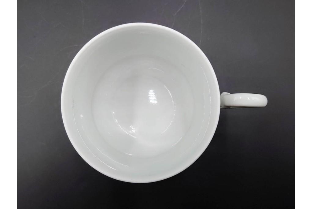 フランス　LIMOGES(リモージュ)　Haviland(アビランド)　Ruban(リュバン)　花模様とブルーのリボンが調和するトリオ3客セット　(R-086446)