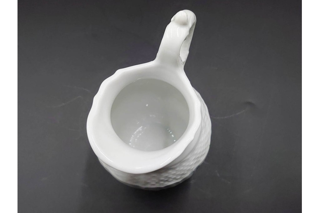 イタリア　Richard Ginori(リチャードジノリ)　イタリアンフルーツ　サックスフラワー　インペロカメリア　カップ&ソーサー・クリーマー・シュガーポット・スプーンレストの洋食器6点セット　(R-086448)