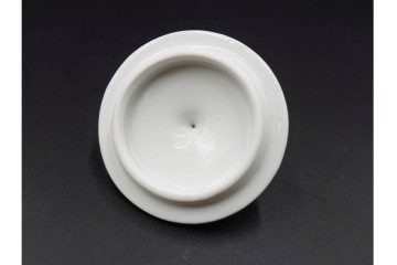 イタリア　Richard Ginori(リチャードジノリ)　イタリアンフルーツ　サックスフラワー　インペロカメリア　カップ&ソーサー・クリーマー・シュガーポット・スプーンレストの洋食器6点セット　(R-086448)