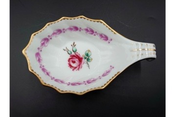 イタリア　Richard Ginori(リチャードジノリ)　イタリアンフルーツ　サックスフラワー　インペロカメリア　カップ&ソーサー・クリーマー・シュガーポット・スプーンレストの洋食器6点セット　(R-086448)