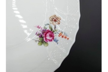 イタリア　Richard Ginori(リチャードジノリ)　サックスフラワー　カップ&ソーサー・プレートのトリオ4客セット　(R-086449)