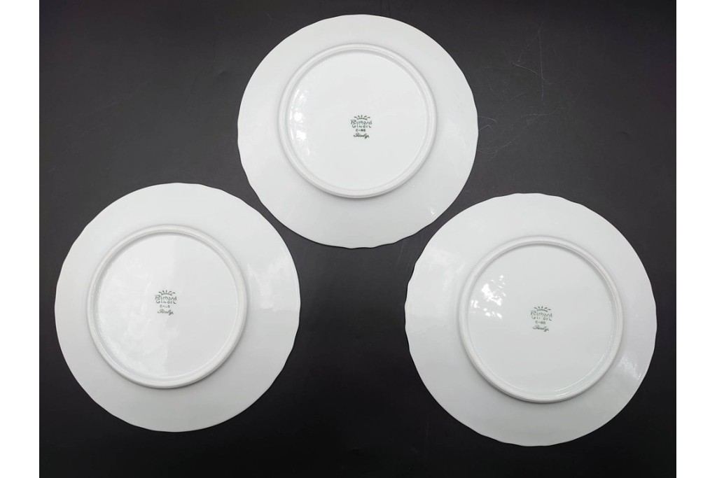 イタリア　Richard Ginori(リチャードジノリ)　サックスフラワー　カップ&ソーサー・プレートのトリオ4客セット　(R-086449)