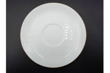 大倉陶園(OKURA/OAC)　色蒔き(ピンク)　ゴールドライン(リムシェープ)　カップ&ソーサー4客セット　(R-086450)