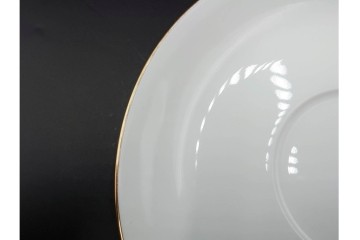 大倉陶園(OKURA/OAC)　色蒔き(ピンク)　ゴールドライン(リムシェープ)　カップ&ソーサー4客セット　(R-086450)