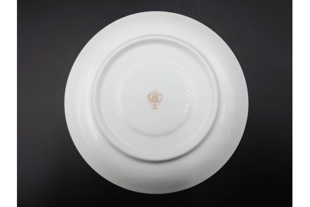 大倉陶園(OKURA/OAC)　色蒔き(ピンク)　ゴールドライン(リムシェープ)　カップ&ソーサー4客セット　(R-086450)