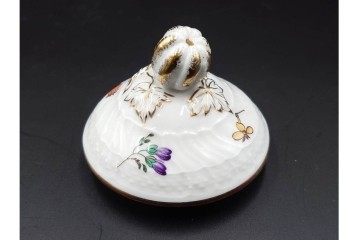 イタリア　Richard Ginori(リチャードジノリ)　ペルージャ(ベッキオフルーツ)　果物模様が愛らしいティーポット・シュガーポット・クリーマーセット　(R-086451)