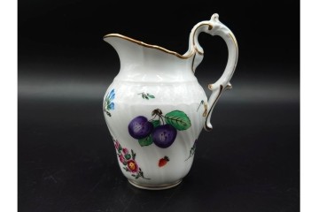 イタリア　Richard Ginori(リチャードジノリ)　ペルージャ(ベッキオフルーツ)　果物模様が愛らしいティーポット・シュガーポット・クリーマーセット　(R-086451)