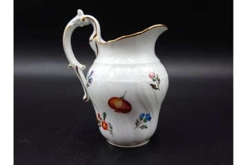 イタリア　Richard Ginori(リチャードジノリ)　ペルージャ(ベッキオフルーツ)　果物模様が愛らしいティーポット・シュガーポット・クリーマーセット　(R-086451)