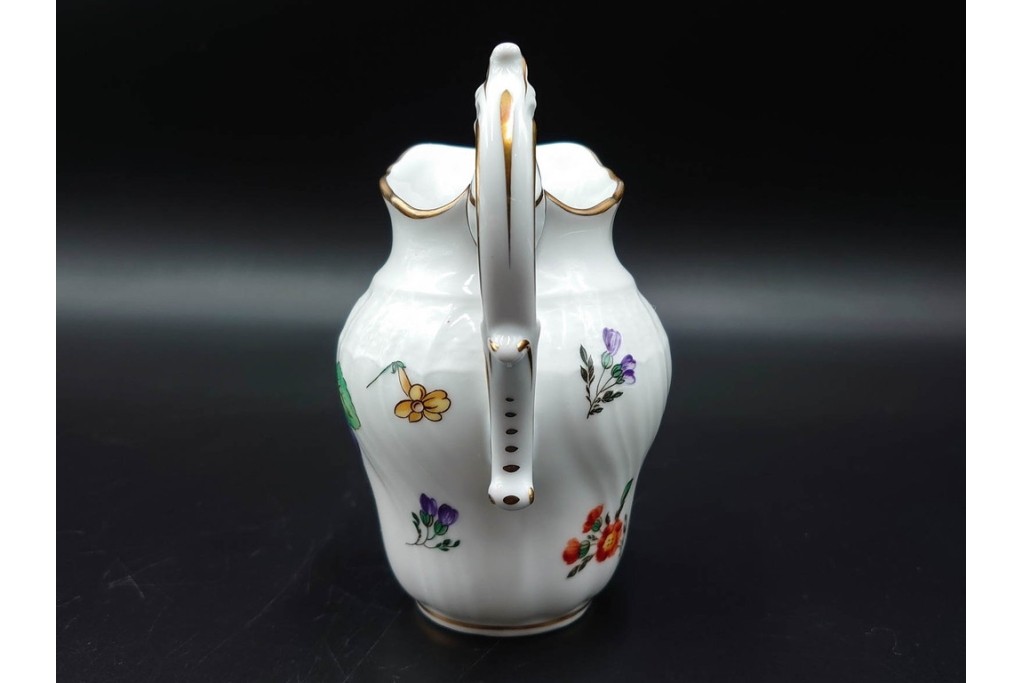 イタリア　Richard Ginori(リチャードジノリ)　ペルージャ(ベッキオフルーツ)　果物模様が愛らしいティーポット・シュガーポット・クリーマーセット　(R-086451)