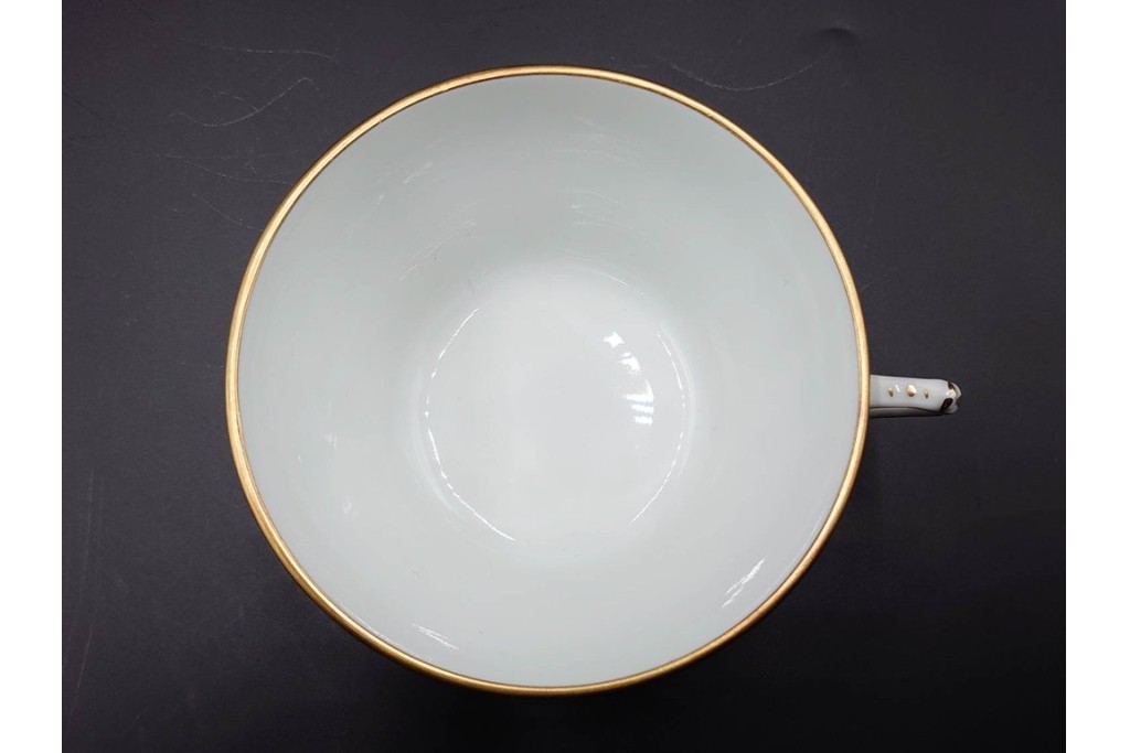 イタリア　Richard Ginori(リチャードジノリ)　ペルージャ(ベッキオフルーツ)　果物模様が愛らしいトリオ4客セット　(R-086452)