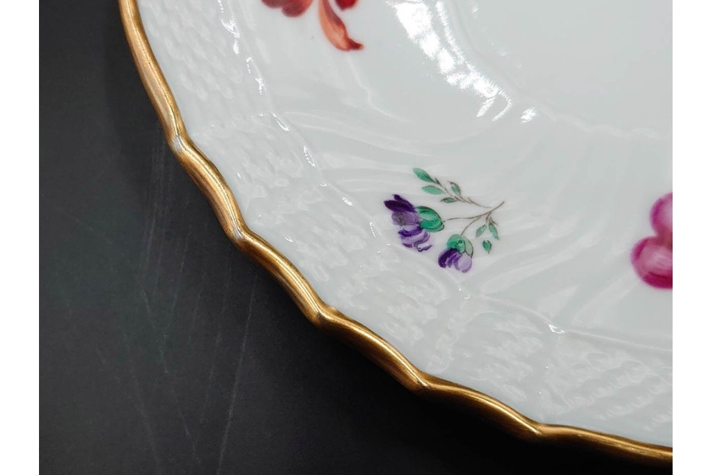 イタリア　Richard Ginori(リチャードジノリ)　ペルージャ(ベッキオフルーツ)　果物模様が愛らしいトリオ4客セット　(R-086452)