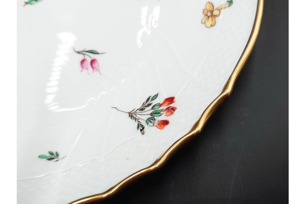 イタリア　Richard Ginori(リチャードジノリ)　ペルージャ(ベッキオフルーツ)　果物模様が愛らしいトリオ4客セット　(R-086452)