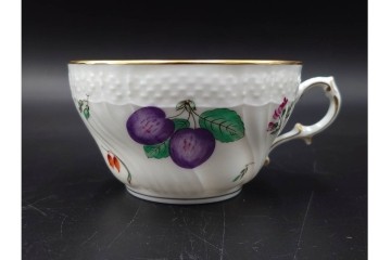 イタリア　Richard Ginori(リチャードジノリ)　ペルージャ(ベッキオフルーツ)　果物模様が愛らしいトリオ4客セット　(R-086453)