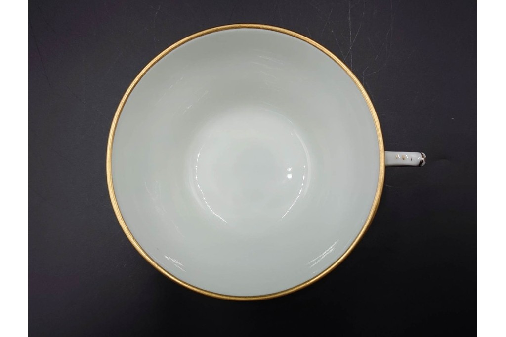 イタリア　Richard Ginori(リチャードジノリ)　ペルージャ(ベッキオフルーツ)　果物模様が愛らしいトリオ4客セット　(R-086453)