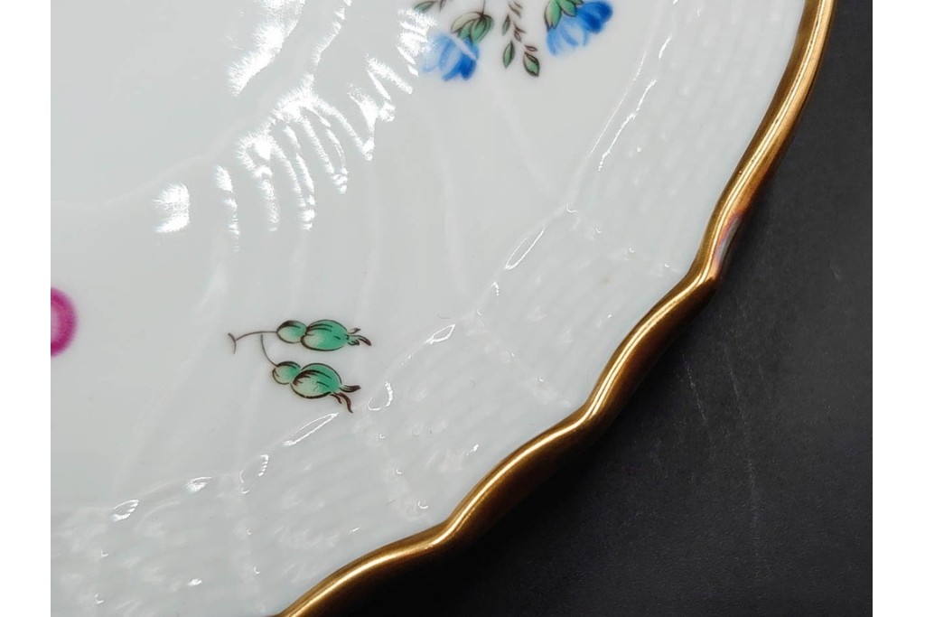 イタリア　Richard Ginori(リチャードジノリ)　ペルージャ(ベッキオフルーツ)　果物模様が愛らしいトリオ4客セット　(R-086453)