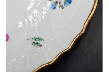 イタリア　Richard Ginori(リチャードジノリ)　ペルージャ(ベッキオフルーツ)　果物模様が愛らしいトリオ4客セット　(R-086453)