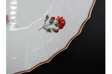 イタリア　Richard Ginori(リチャードジノリ)　ペルージャ(ベッキオフルーツ)　果物模様が愛らしいトリオ4客セット　(R-086453)