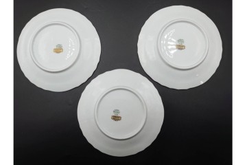 イタリア　Richard Ginori(リチャードジノリ)　ペルージャ(ベッキオフルーツ)　果物模様が愛らしいトリオ4客セット　(R-086453)